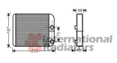 Radiator interior